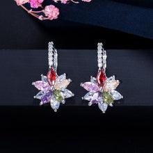 Load image into Gallery viewer, Women Multi Colour Cubic Zirconia Stud Earrings freeshipping - Tyche Ace