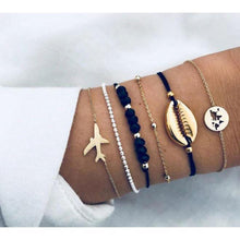 Load image into Gallery viewer, Women Multi-layers Gold Silver Colour Beads Sequins Set Bracelets freeshipping - Tyche Ace