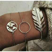 Load image into Gallery viewer, Women Multi-layers Gold Silver Colour Beads Sequins Set Bracelets freeshipping - Tyche Ace