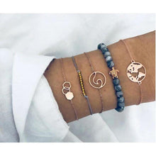 Load image into Gallery viewer, Women Multi-layers Gold Silver Colour Beads Sequins Set Bracelets freeshipping - Tyche Ace