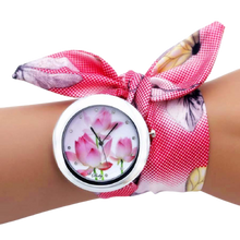 Load image into Gallery viewer, Women Floral Fabric Design Wrist Watches freeshipping - Tyche Ace