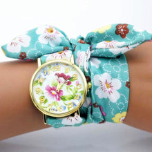 Load image into Gallery viewer, Women Floral Fabric Design Wrist Watches freeshipping - Tyche Ace
