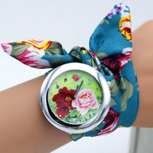 Load image into Gallery viewer, Women New Design Floral Fabric Wrist Watches freeshipping - Tyche Ace