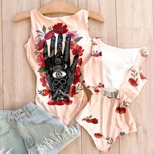 Load image into Gallery viewer, Women One Piece Stylish Cartoon Print Design Backless Swimsuit freeshipping - Tyche Ace