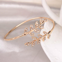 Load image into Gallery viewer, Women Open Adjustable Crystal Creative Tree Leaf Charm Bracelet Bangle freeshipping - Tyche Ace