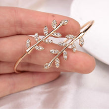 Load image into Gallery viewer, Women Open Adjustable Crystal Creative Tree Leaf Charm Bracelet Bangle freeshipping - Tyche Ace
