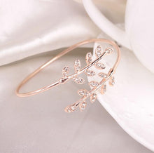 Load image into Gallery viewer, Women Open Adjustable Crystal Creative Tree Leaf Charm Bracelet Bangle freeshipping - Tyche Ace