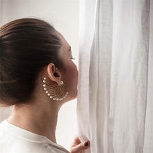 Load image into Gallery viewer, Women Pearl Waterdrop Design Geometric Earrings freeshipping - Tyche Ace