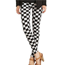 Load image into Gallery viewer, Women Plaid  Floral Stripe Trouser High Waist Pants freeshipping - Tyche Ace