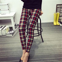 Load image into Gallery viewer, Women Plaid  Floral Stripe Trouser High Waist Pants freeshipping - Tyche Ace