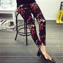 Load image into Gallery viewer, Women Plaid  Floral Stripe Trouser High Waist Pants freeshipping - Tyche Ace
