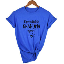 Load image into Gallery viewer, Women Promoted To Grandma Again Graphic T Shirts freeshipping - Tyche Ace