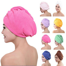 Load image into Gallery viewer, Women Quick Drying Microfibre Bath Hair Towel Wrap freeshipping - Tyche Ace