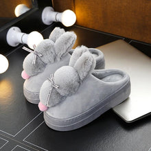 Load image into Gallery viewer, Women Rabbit Indoor Soft Faux Fur Plush Slippers freeshipping - Tyche Ace