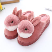 Load image into Gallery viewer, Women Rabbit Indoor Soft Faux Fur Plush Slippers freeshipping - Tyche Ace