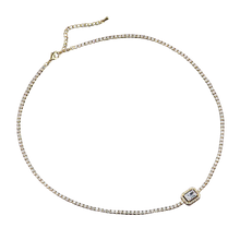 Load image into Gallery viewer, Women Rectangle Cubic Zirconia Choker Necklaces freeshipping - Tyche Ace