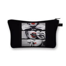 Load image into Gallery viewer, Women Red Lips Print Cosmetic Makeup Bag freeshipping - Tyche Ace