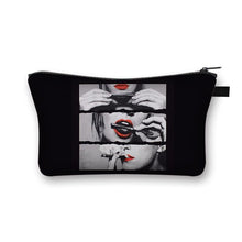 Load image into Gallery viewer, Women Red Lips Print Cosmetic Makeup Bag freeshipping - Tyche Ace