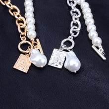 Load image into Gallery viewer, Women Retro Geometric Baroque Pearl Pendant Necklaces freeshipping - Tyche Ace