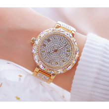 Load image into Gallery viewer, Women Rhinestone Crystal Bracelet Stainless Steel Watches freeshipping - Tyche Ace