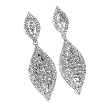 Load image into Gallery viewer, Women Rhinestone Leaf Dangling Earrings freeshipping - Tyche Ace