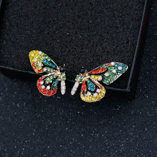 Load image into Gallery viewer, Women Rhinestone Wild Personality  Metal Butterfly Wings Earrings freeshipping - Tyche Ace