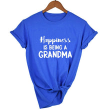 Load image into Gallery viewer, Women Short Sleeve Happiness Is Being A Grandma T-Shirt freeshipping - Tyche Ace