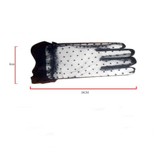 Load image into Gallery viewer, Women Short Tulle Stretchy  Spots Mesh Lace Gloves freeshipping - Tyche Ace
