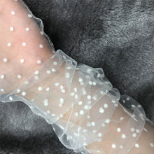 Load image into Gallery viewer, Women Short Tulle Stretchy  Spots Mesh Lace Gloves freeshipping - Tyche Ace