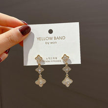 Load image into Gallery viewer, Women Simple Flower Tassel Long Style Earrings freeshipping - Tyche Ace