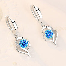 Load image into Gallery viewer, Women Sterling Silver Crystal Zircon Earrings freeshipping - Tyche Ace