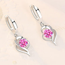Load image into Gallery viewer, Women Sterling Silver Crystal Zircon Earrings freeshipping - Tyche Ace