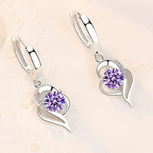 Load image into Gallery viewer, Women Sterling Silver Crystal Zircon Earrings freeshipping - Tyche Ace