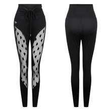 Load image into Gallery viewer, Women Stretchy Hip Up Woven Lace Heart Printed design Slim leggings Joggers freeshipping - Tyche Ace