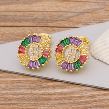 Load image into Gallery viewer, Women Stunning Colourful Letter Alphabet Stud Earrings freeshipping - Tyche Ace