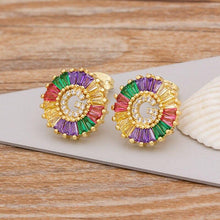 Load image into Gallery viewer, Women Stunning Colourful Letter Alphabet Stud Earrings freeshipping - Tyche Ace