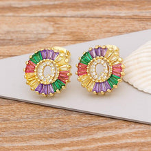 Load image into Gallery viewer, Women Stunning Colourful Letter Alphabet Stud Earrings freeshipping - Tyche Ace