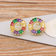 Load image into Gallery viewer, Women Stunning Colourful Letter Alphabet Stud Earrings freeshipping - Tyche Ace