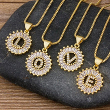 Load image into Gallery viewer, Women Stunning Gold Plated Initial Letter Necklaces freeshipping - Tyche Ace