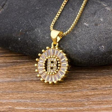 Load image into Gallery viewer, Women Stunning Gold Plated Initial Letter Necklaces freeshipping - Tyche Ace