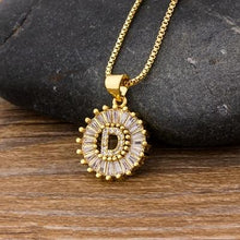 Load image into Gallery viewer, Women Stunning Gold Plated Initial Letter Necklaces freeshipping - Tyche Ace