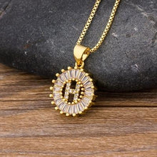Load image into Gallery viewer, Women Stunning Gold Plated Initial Letter Necklaces freeshipping - Tyche Ace