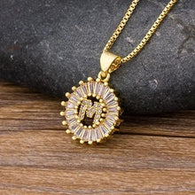 Load image into Gallery viewer, Women Stunning Gold Plated Initial Letter Necklaces freeshipping - Tyche Ace