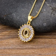 Load image into Gallery viewer, Women Stunning Gold Plated Initial Letter Necklaces freeshipping - Tyche Ace