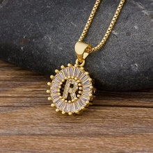 Load image into Gallery viewer, Women Stunning Gold Plated Initial Letter Necklaces freeshipping - Tyche Ace