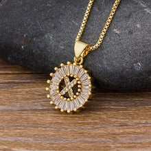 Load image into Gallery viewer, Women Stunning Gold Plated Initial Letter Necklaces freeshipping - Tyche Ace