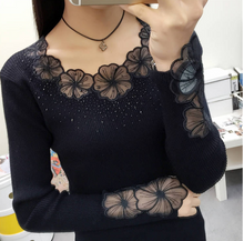 Load image into Gallery viewer, Women Stunning Slim Knitted Lace Patchwork Sweaters freeshipping - Tyche Ace