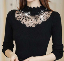 Load image into Gallery viewer, Women Stunning Slim Knitted Lace Patchwork Sweaters freeshipping - Tyche Ace