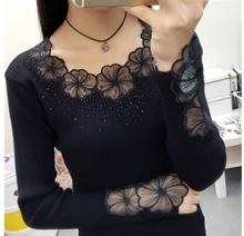 Load image into Gallery viewer, Women Stunning Slim Knitted Lace Patchwork Sweaters freeshipping - Tyche Ace