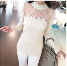 Load image into Gallery viewer, Women Stunning Slim Knitted Lace Patchwork Sweaters freeshipping - Tyche Ace